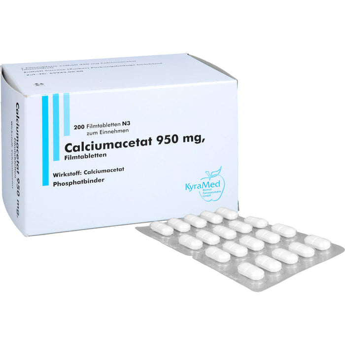 Calciumacetat 950 mg, Filmtabletten, 200 St FTA