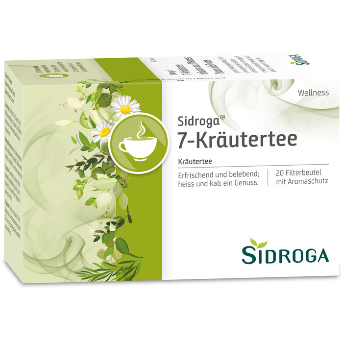 Sidroga Wellness 7-Kräutertee, 20 pc Sac filtrant