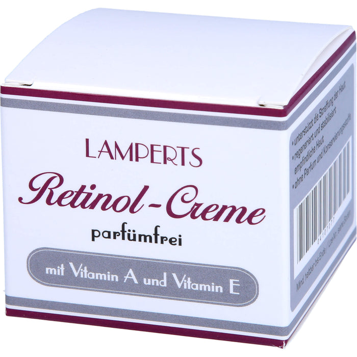 Retinol Creme parfümfrei Lamperts, 50 ml Cream