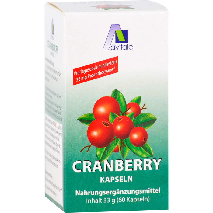 Avitale Cranberry Kapseln 400mg, 60 pcs. Capsules