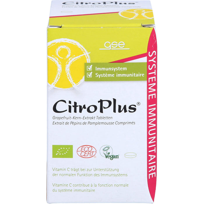 GSE CitroPlus Grapefruit-Kern-Extrakt Tabletten, 75 pc Tablettes