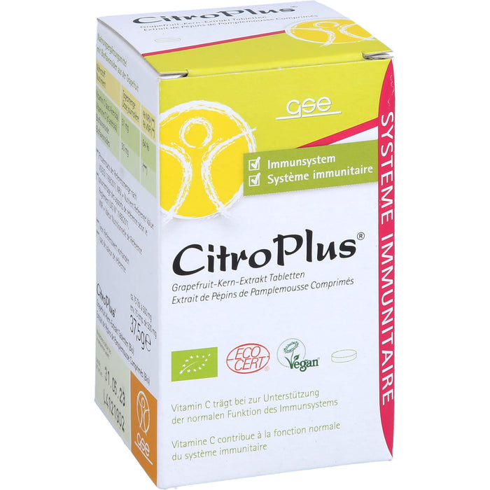 GSE CitroPlus Grapefruit-Kern-Extrakt Tabletten, 75 pcs. Tablets