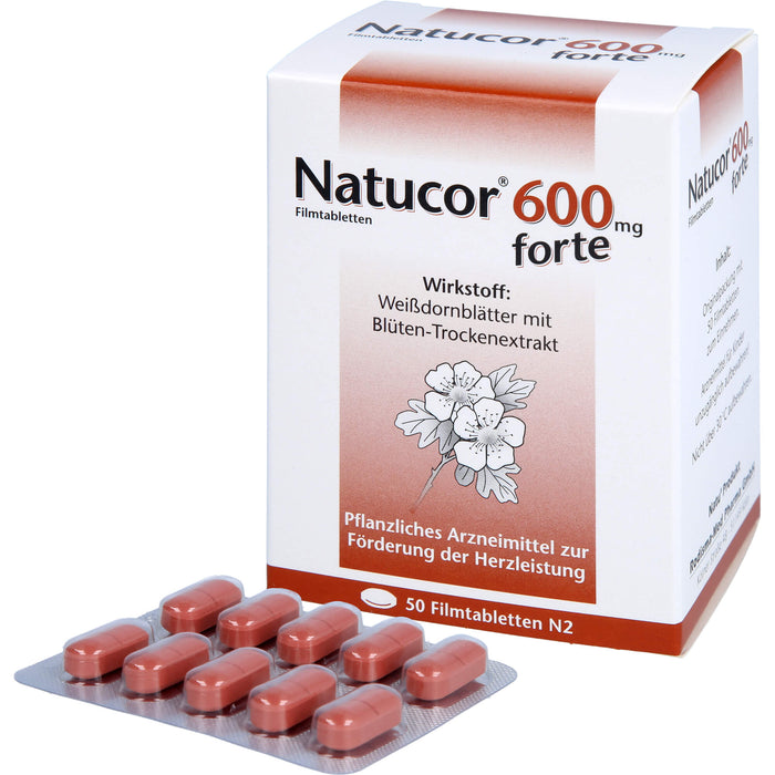 Natucor 600 mg forte, Filmtabletten, 50 St FTA