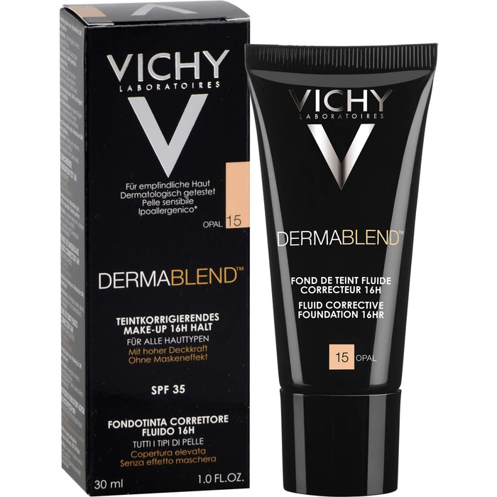 VICHY DERMABLEND Make-up 15 Opal, 30 ml Solution