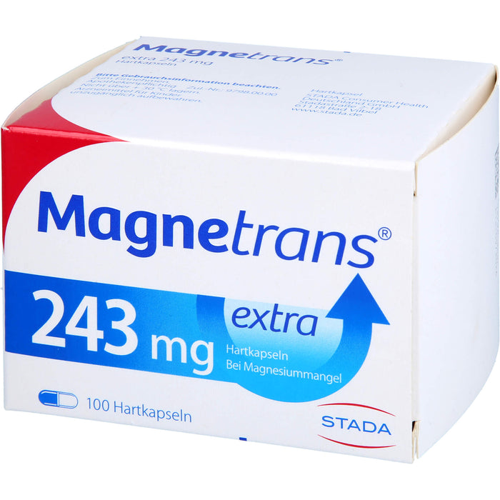 Magnetrans extra 243 mg Hartkapseln bei Magnesiummangel, 100 pcs. Capsules