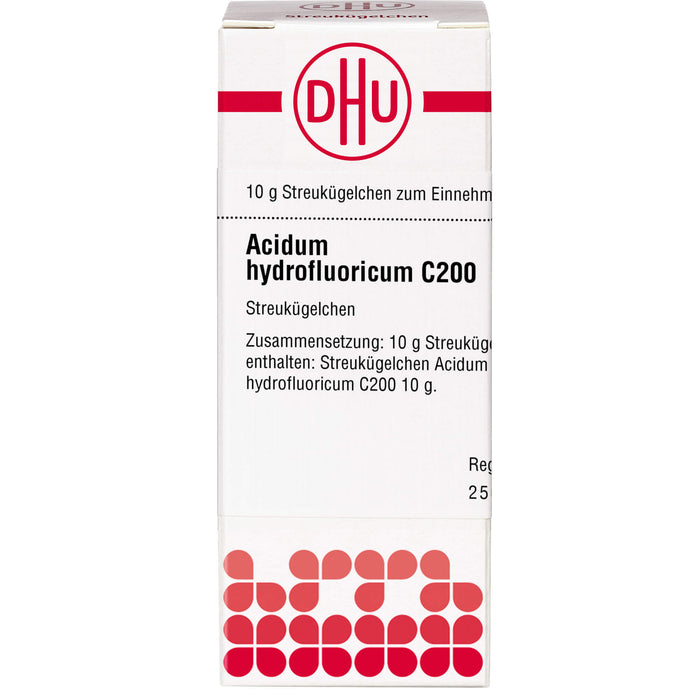 DHU Acidum hydrofluoricum C200 Streukügelchen, 10 g Globuli