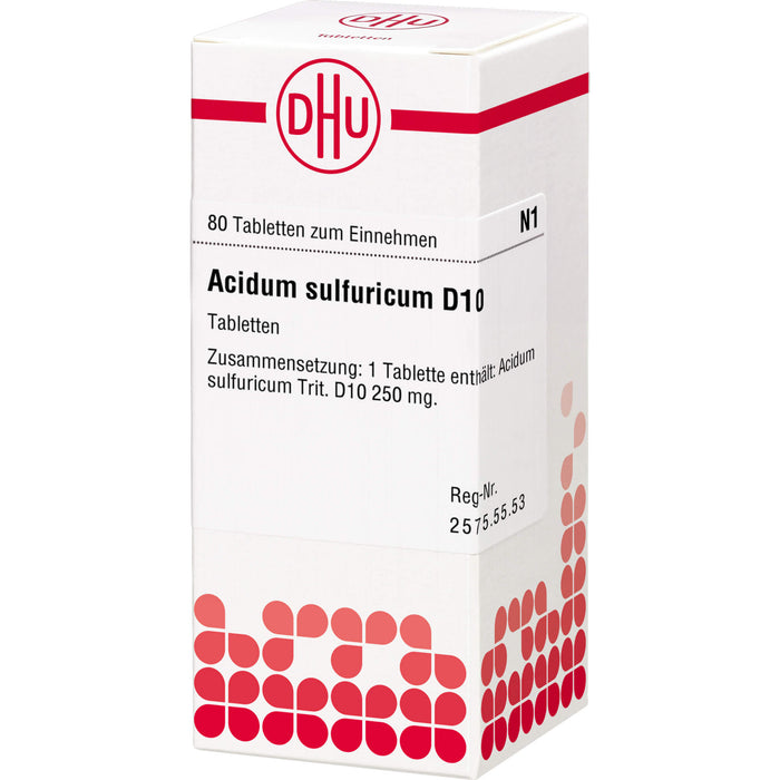 DHU Acidum sulfuricum D10 Tabletten, 80 pcs. Tablets