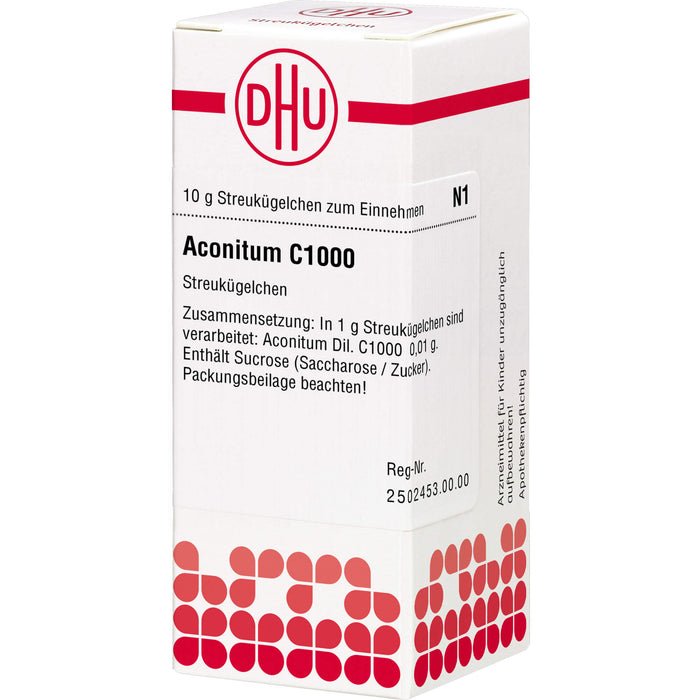 DHU Aconitum C1000 Streukügelchen, 10 g Globules