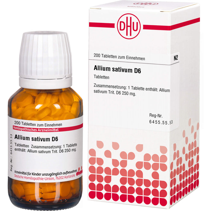 DHU Allium sativum D6 Tabletten, 200 St. Tabletten