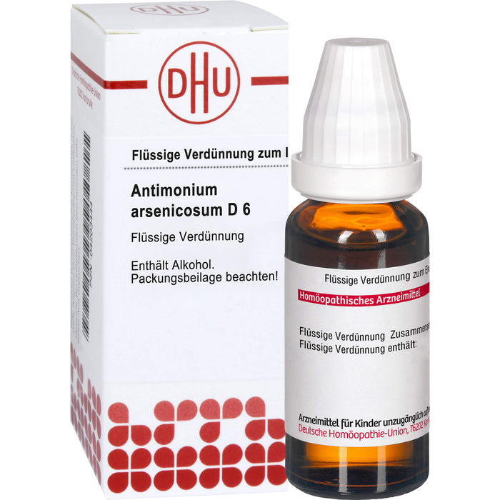 Antimonium arsenicosum D6 DHU Dilution, 20 ml Lösung