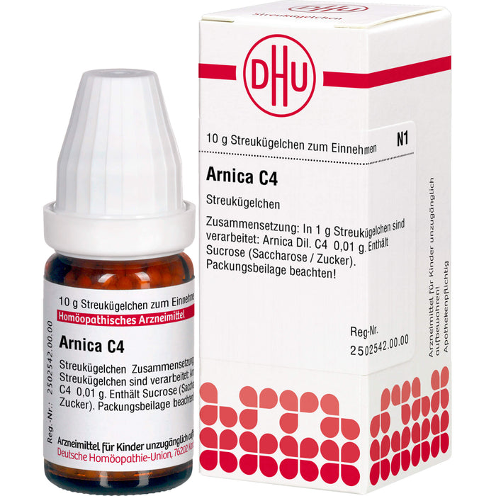 DHU Arnica C4 Streukügelchen, 10 g Globuli