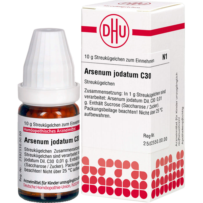 Arsenum jodatum C30 DHU Globuli, 10 g Globuli