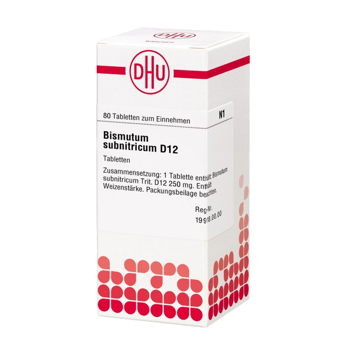 DHU Bismutum subnitricum D12 Tabletten, 80 St. Tabletten