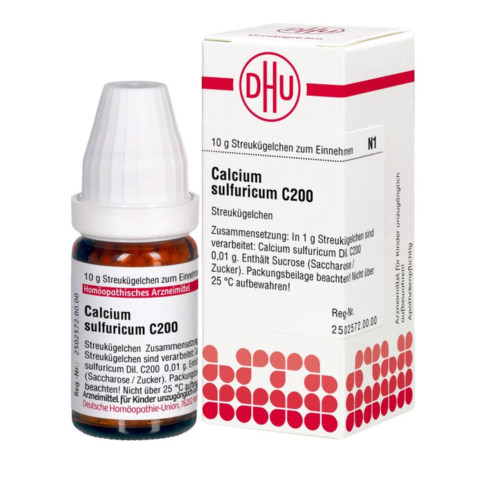 Calcium sulfuricum C200 DHU Globuli, 10 g Globuli