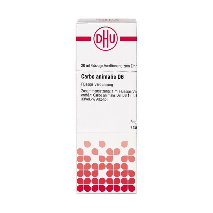 Carbo animalis D6 DHU Dilution, 20 ml Lösung