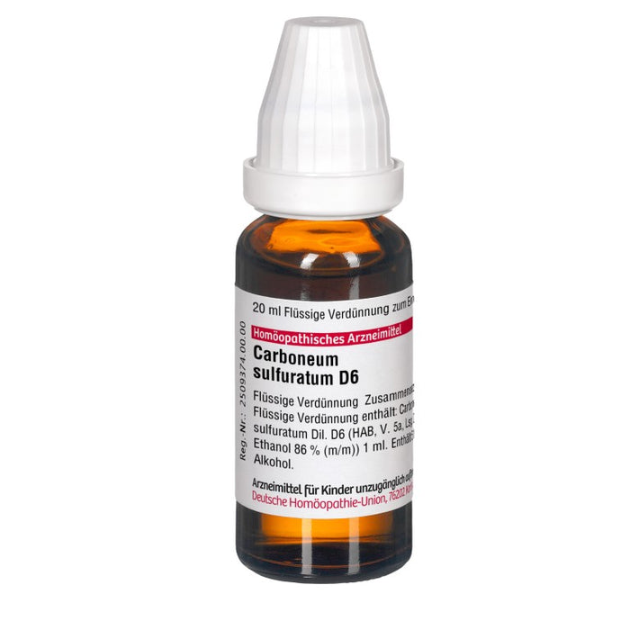 DHU Carboneum sulfuratum D12 Dilution, 20 ml Lösung