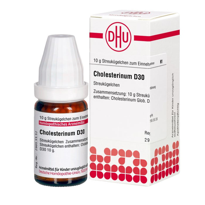 Cholesterinum D30 DHU Globuli, 10 g Globuli