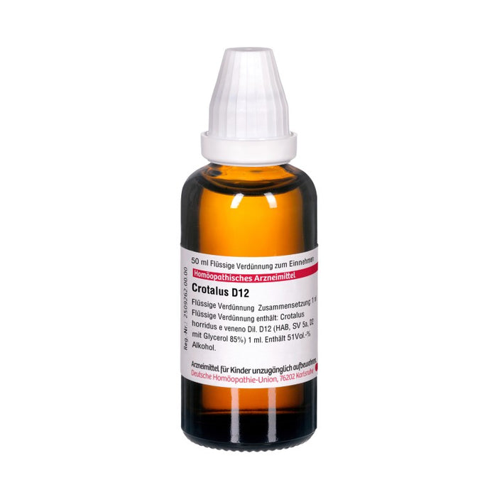 Crotalus D12 DHU Dilution, 50 ml Lösung