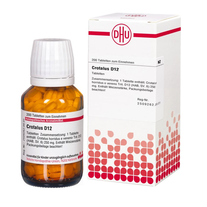 Crotalus D12 DHU Tabletten, 200 St. Tabletten