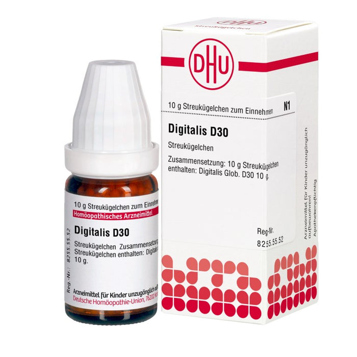 DHU Digitalis D30 Streukügelchen, 10 g Globules