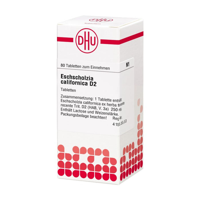 DHU Eschscholzia californica D2 Tabletten, 80 St. Tabletten