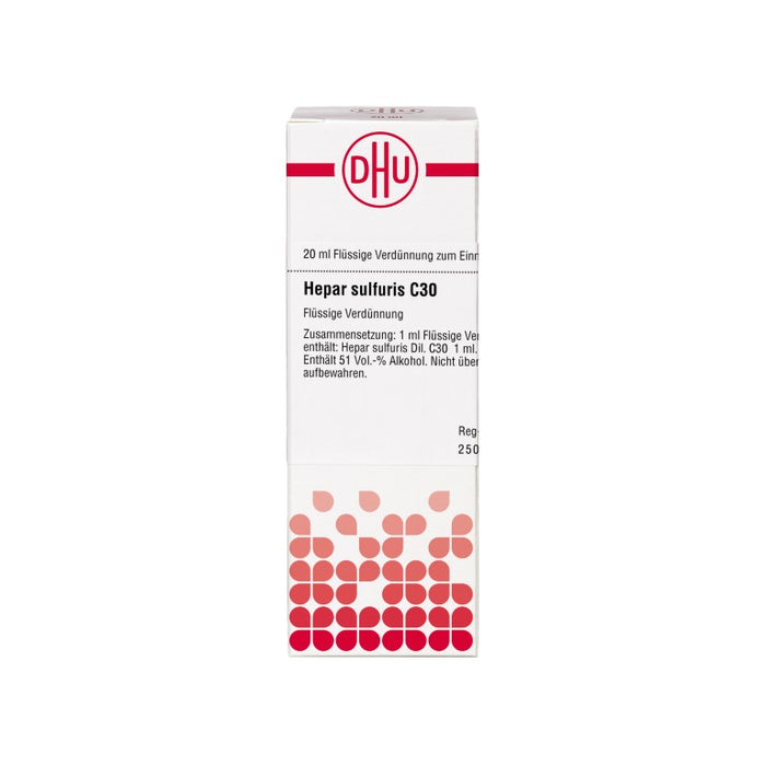 DHU Hepar sulfuris C30 Dilution, 20 ml Lösung