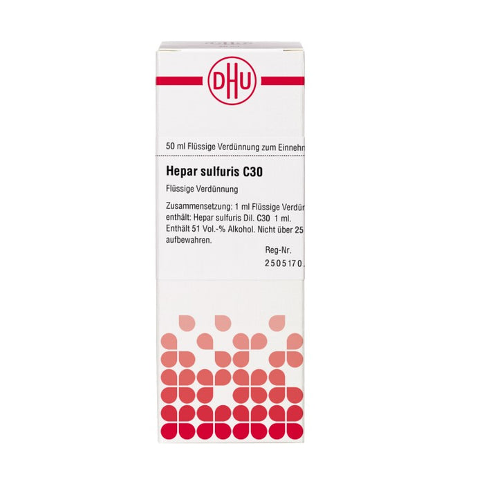 Hepar sulfuris C30 DHU Dilution, 50 ml Lösung