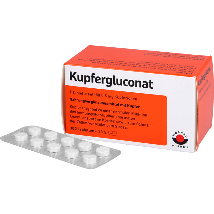 WÖRWAG Pharma Kupfergluconat Tabletten, 100 pcs. Tablets