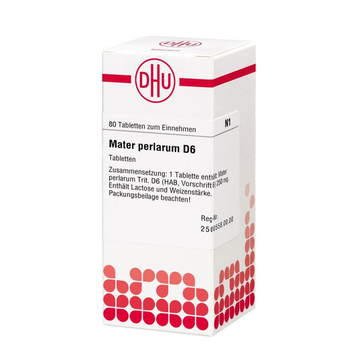 DHU Mater perlarum D6 Tabletten, 80 pc Tablettes