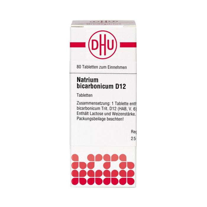 DHU Natrium bicarbonicum D12 Tabletten, 80 St. Tabletten