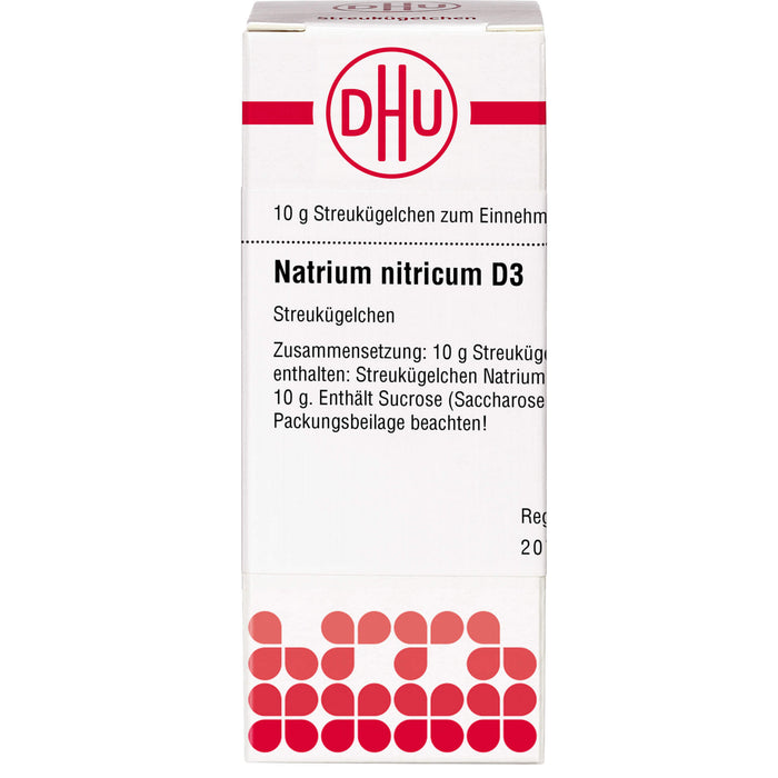 DHU Natrium nitricum D3 Streukügelchen, 10 g Globuli