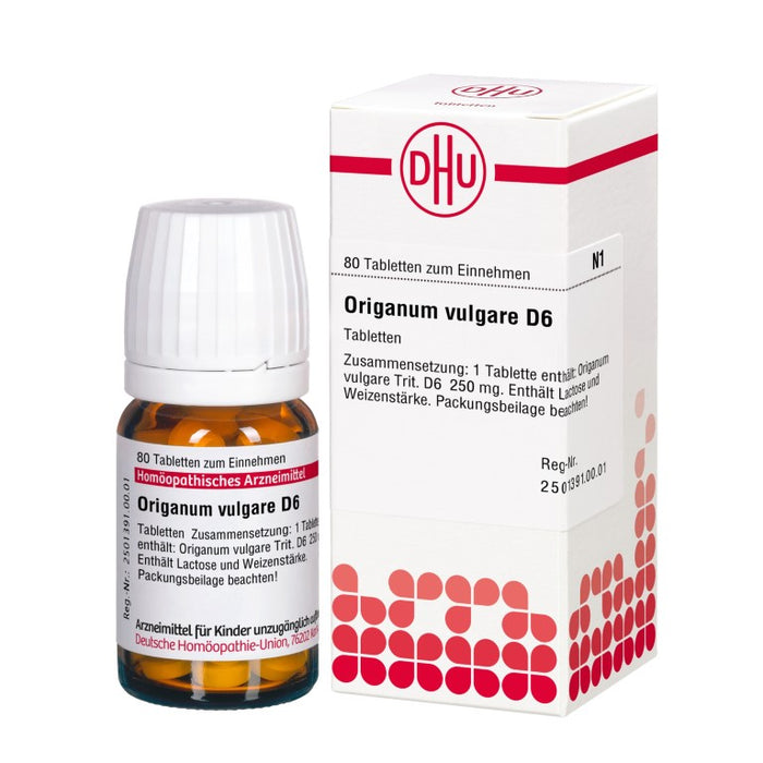 DHU Origanum vulgare D6 Tabletten, 80 St. Tabletten