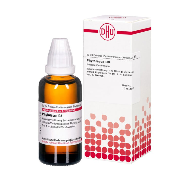 DHU Phytolacca D8 Dilution, 50 ml Lösung