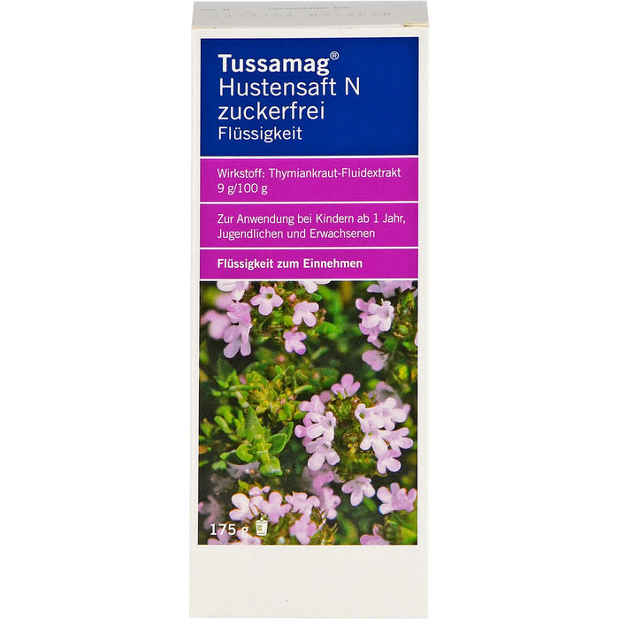 Tussamag Hustensaft N zuckerfrei, 175 g Solution