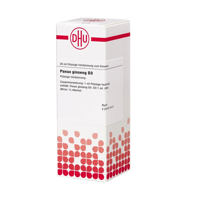 Panax ginseng D3 DHU Dilution, 20 ml Lösung