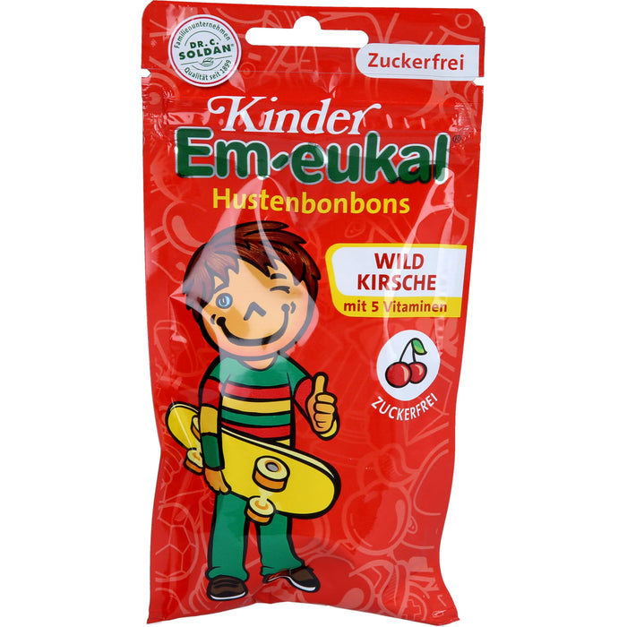 Kinder Em-eukal Hustenbonbons Wildkirsche zuckerfrei, 75 g Candies