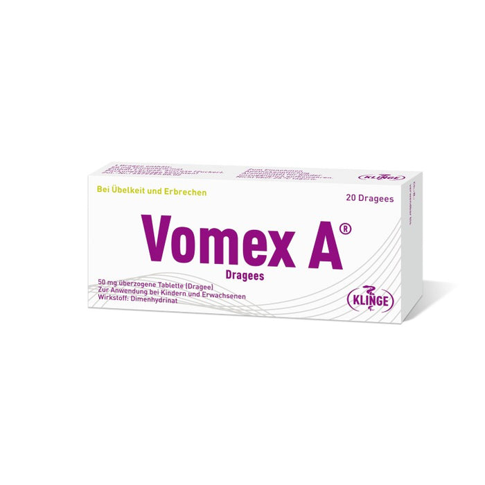 Vomex A Dragees, 20 pc Tablettes