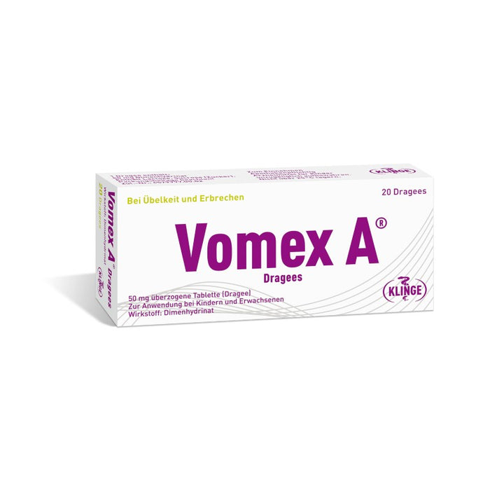 Vomex A Dragees, 20 pc Tablettes