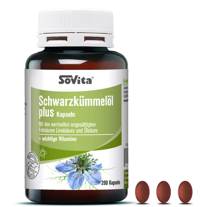 Sovita care SCHWARZKÜMMEL-ÖL PLUS, 200 St WKA