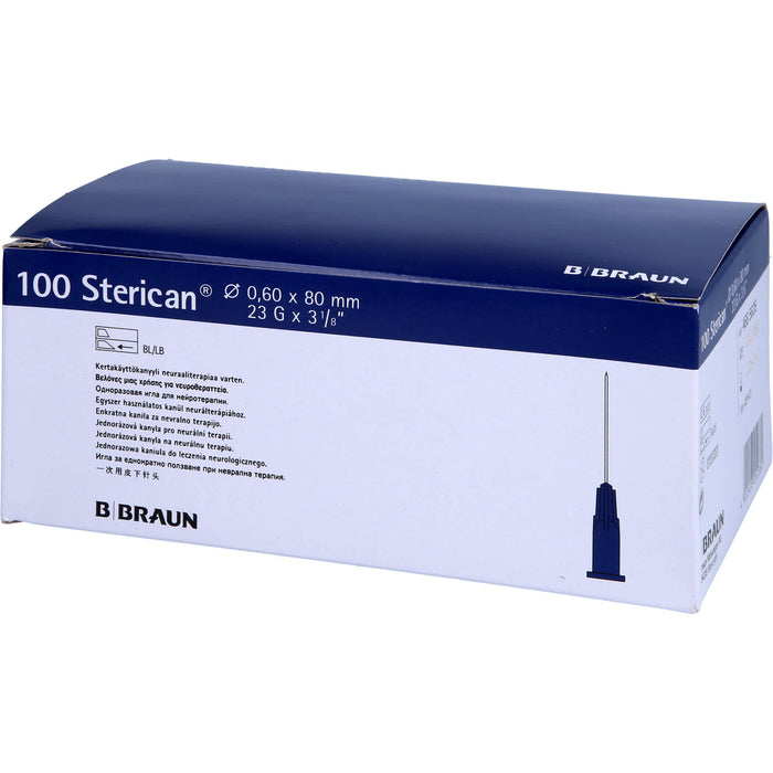 Sterican Kanülen 23Gx3 1/5 0,6x80mm, 100 St KAN