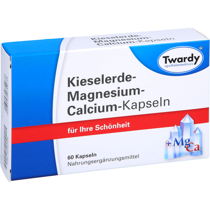 Twardy Kieselerde-Magnesium-Calcium-Kapseln für Ihre Schönheit, 60 St. Kapseln