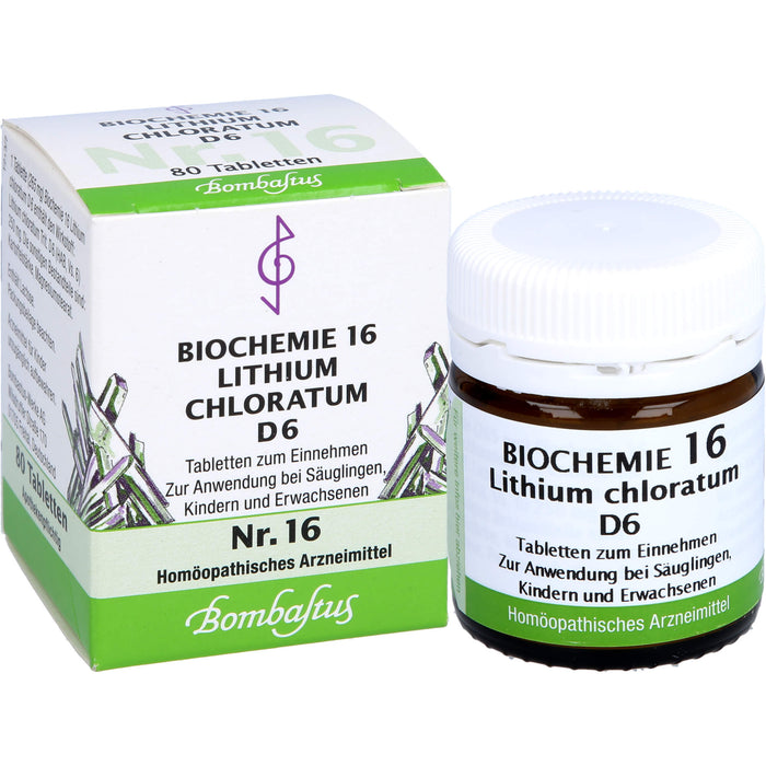 Biochemie 16 Lithium chloratum Bombastus D6 Tbl., 80 St TAB