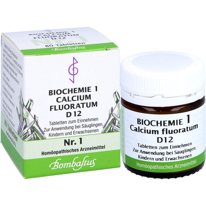 Bombastus Biochemie 1 Calcium fluoratum D 12 Tabletten, 80 pcs. Tablets