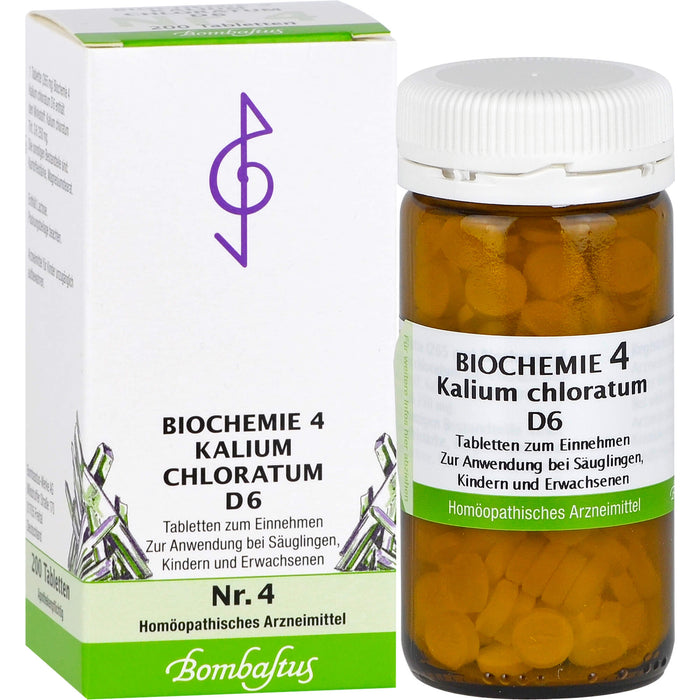 Biochemie 4 Kalium chloratum Bombastus D6 Tbl., 200 St TAB