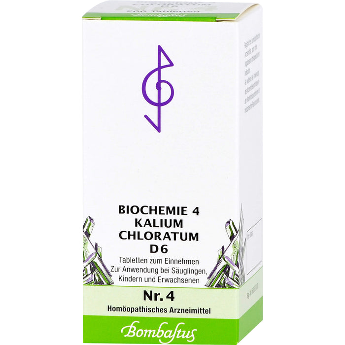 Biochemie 4 Kalium chloratum Bombastus D6 Tbl., 200 St TAB