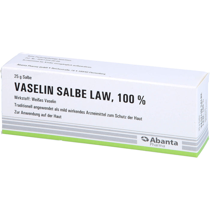 Abanta Pharma Vaselin Salbe LAW 100 %, 25 g Salbe