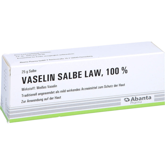 Abanta Pharma Vaselin Salbe LAW 100 %, 25 g Salbe