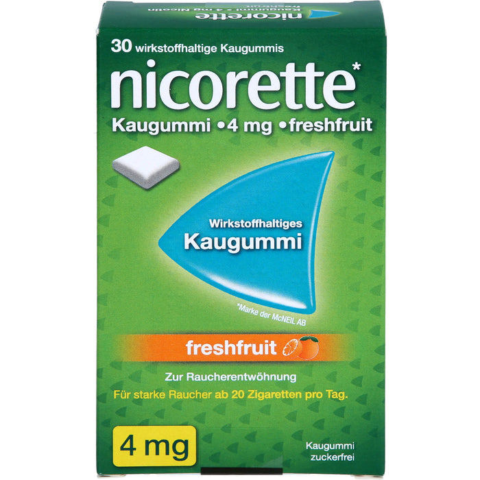 Nicorette 4mg Freshfruit Emra Kaugummi, 30 St KGU