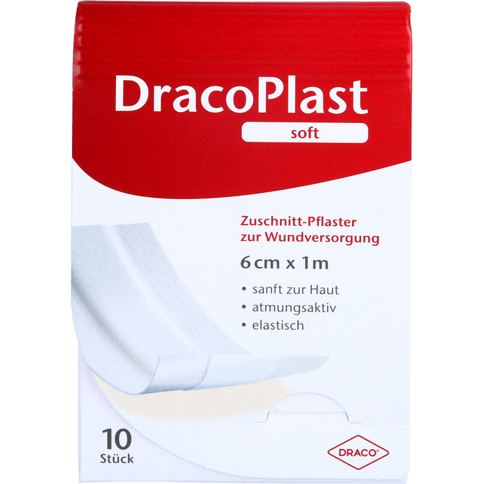 DracoPlast Soft Pflaster 1 m x 6 cm, 1 pc Pansement