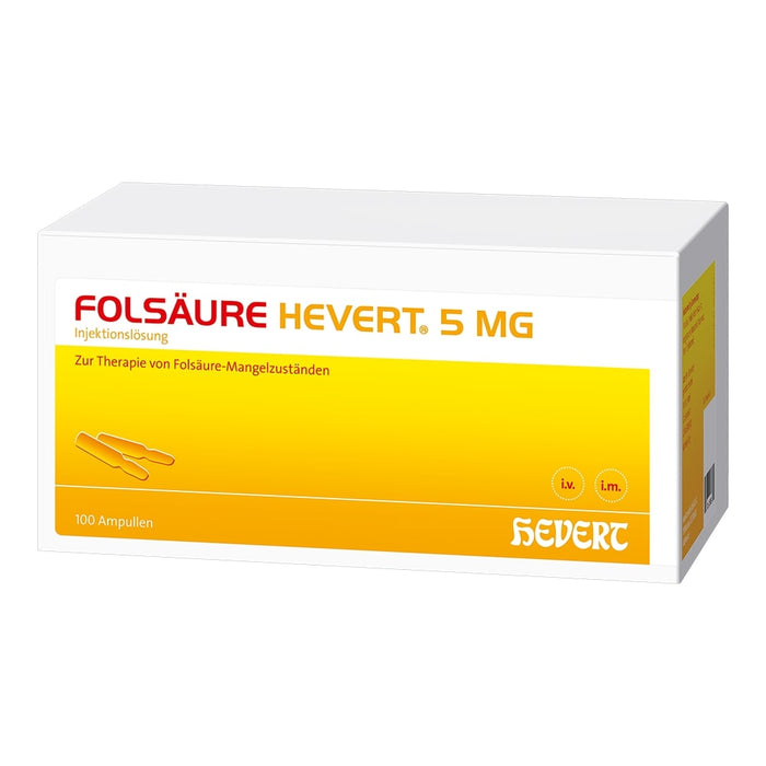 Folsäure Hevert 5 mg Ampullen, 100 pcs. Ampoules